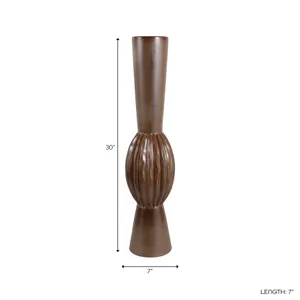 EATONCROSS BROWN VASE 30 (IN) 8
