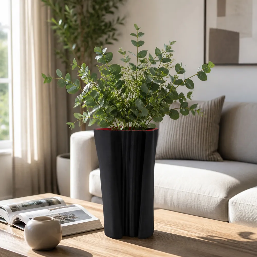 CLYDESIDE BLACK VASE 16 (IN)