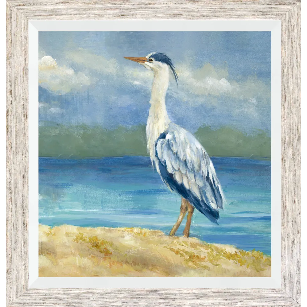 Gel Print with White Liner and Natural Distressed Frame