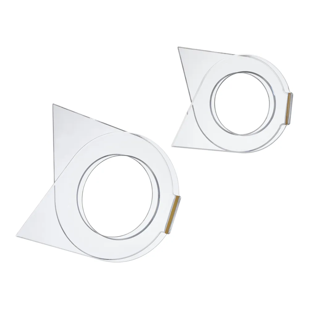 DUNLAPPARK SET OF 2 CLEAR DECOR 10 (IN)