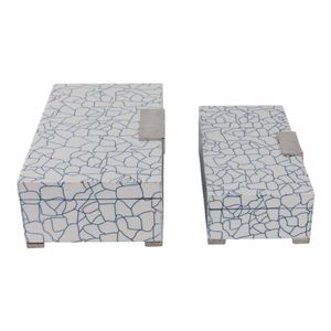 DEWEYFIELD SET OF 2 BLUE BOXES 5 (IN) 4
