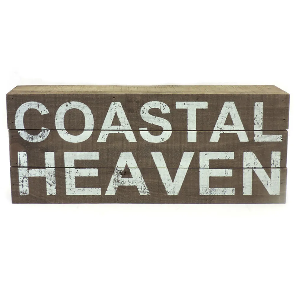 16" COASTAL HEAVEN BOX SIGN