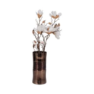 HAMDENWAY BRONZE GLASS VASE 11 (IN) 3