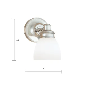 Spencer 8.5'' High 1-Light Sconce - Chrome 2