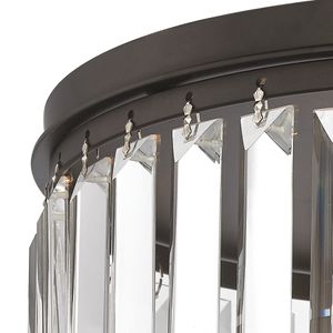 Palacial 12'' Wide 1-Light Flush Mount - Oil Rubbed Bronze 2