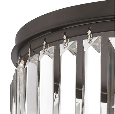 Palacial 12'' Wide 1-Light Flush Mount - Oil Rubbed Bronze