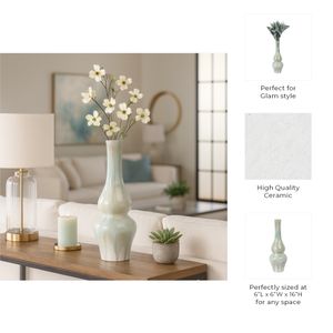 HADFIELDHOLM GREEN VASE 16 (IN) 10
