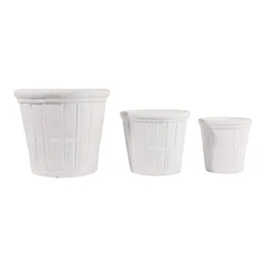 INGRIDLEY SET OF 3 WHITE PLANTER 13 (IN) 4