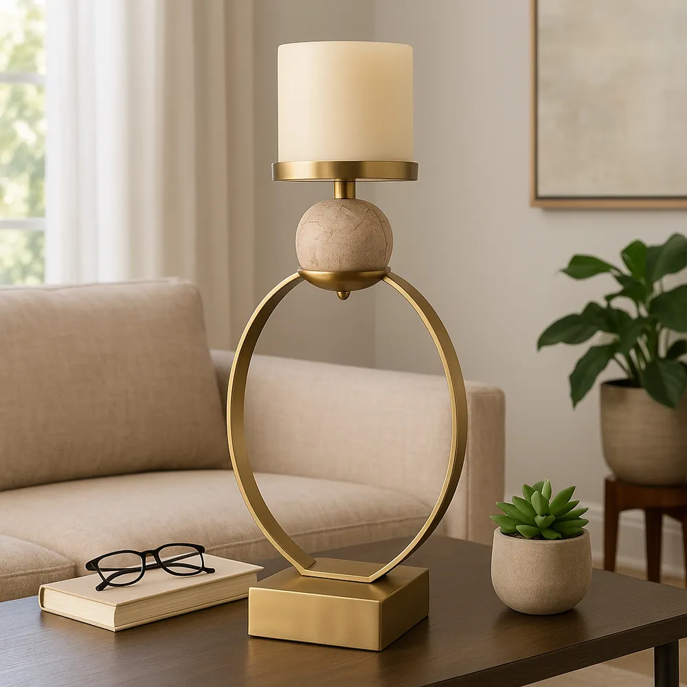 GRAYDONDALE GOLD CANDLE HOLDER 26 (IN)