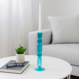 ISLE BLUE CANDLE HOLDER 14 (IN) 10