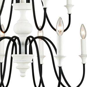 Val de Loire 36'' Wide 12-Light Chandelier - White 4