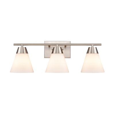 Vivica 24″ Wide 3-Light Vanity Light - Brushed Nickel