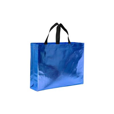 MEDIUM NONWOVEN PROMO TOTE - BLUE