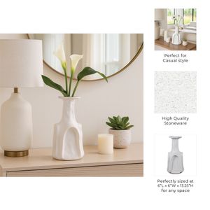 DAWSONWELL WHITE VASE 14 (IN) 10