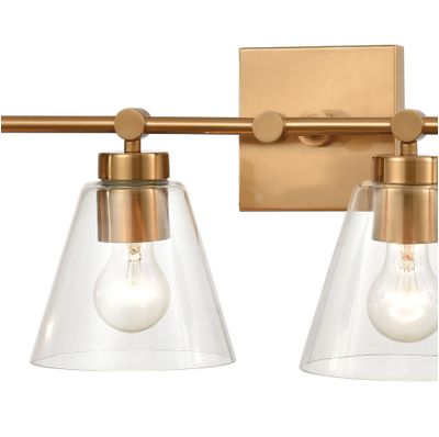 East Point 33″ Wide 4-Light Vanity Light - Satin Brass