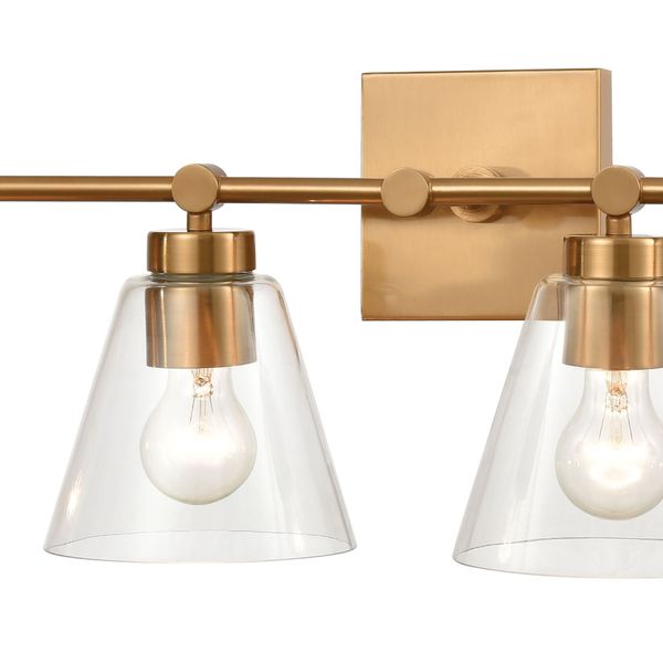 East Point 33'' Wide 4-Light Vanity Light - Satin Brass