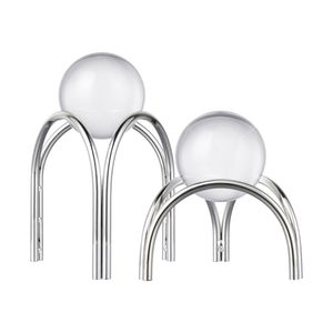 Sibyl Orb Stand - Set of 2 Silver 1