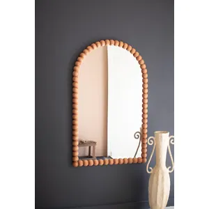 Wooden Ball Arched Mirror 4