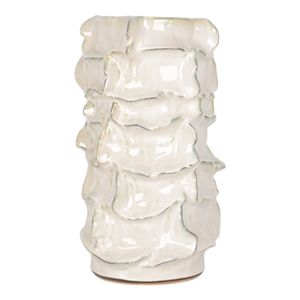 ELMSHAW WHITE VASE 17 (IN) 3