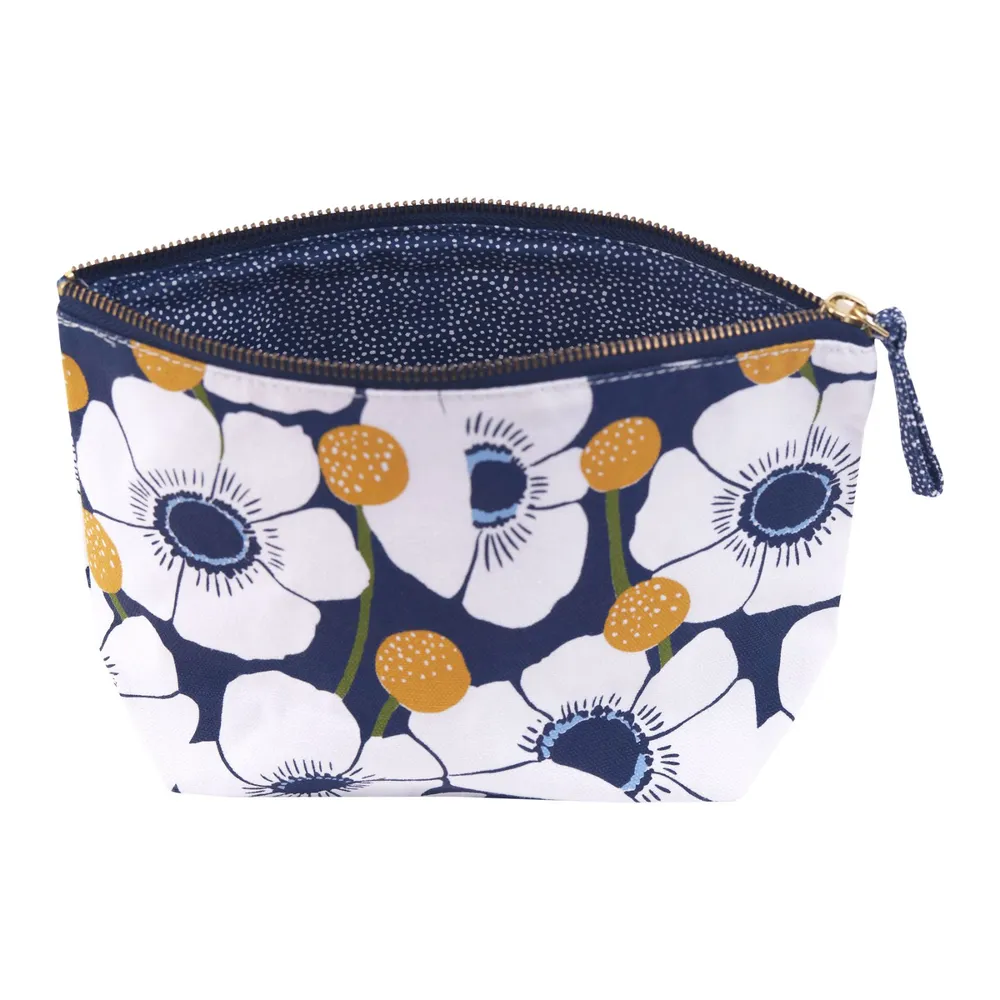 Windflower Medium Essential Canvas Pouch