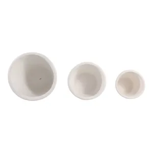 DREW SET OF 3 WHITE PLANTER 13 (IN) 8