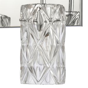 Forma de Crystal 23'' Wide 3-Light Vanity Light - Polished Chrome 5
