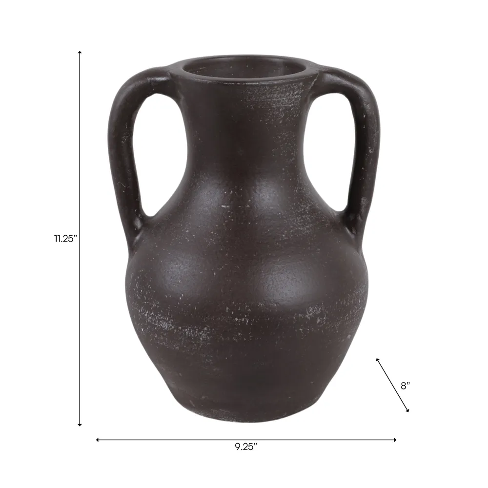 SHERMANCLIFF BROWN VASE 12 (IN)
