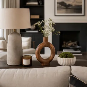DRAPERWELL BROWN VASE 12 (IN) 13