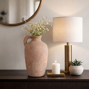 BENTONROSE GOLD VASE 17 (IN) 13