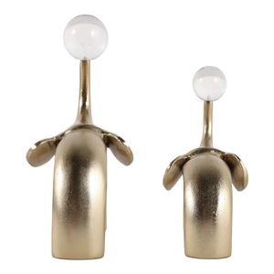 GROVERPARK SET OF 2 GOLD DECOR 9 (IN) 4