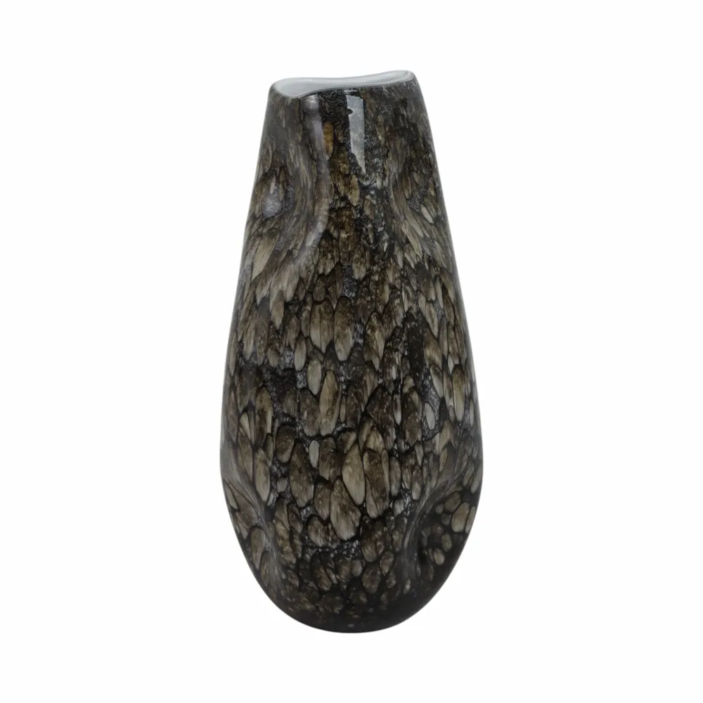 COLEGATE BROWN GLASS VASE 15 (IN)