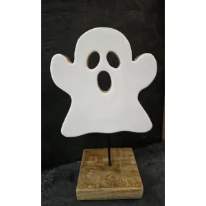 Ghost on Stand 7.25x12in 2