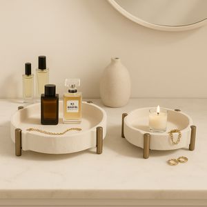 EMMETPORT SET OF 2 BROWN TRAY 4 (IN) 11