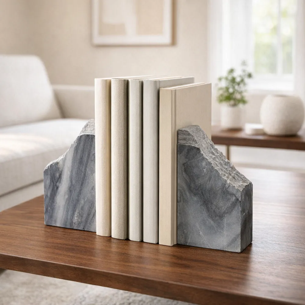 MILLERMOOR SET OF 2 BLACK BOOKENDS 7 (IN)