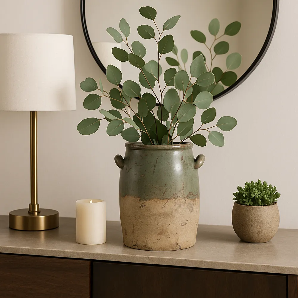 FRAZERCROSS GREEN VASE 8 (IN)