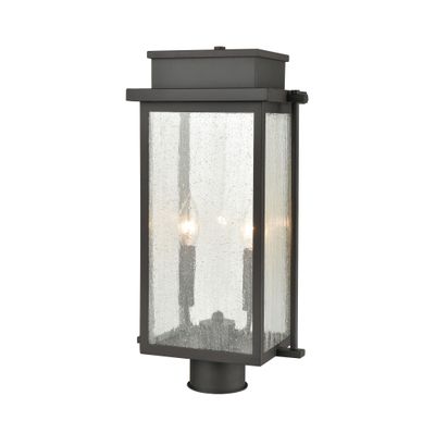 Braddock 19″ High 2-Light Outdoor Post Light - Architectural Bronze