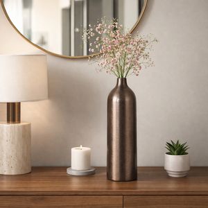 TROYROSE BLACK VASE 18 (IN) 10