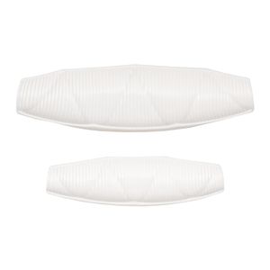 KIRBYVALE SET OF 2 WHITE BOWLS 3 (IN) 4