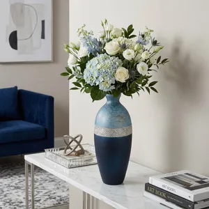 EMMONSWORTH BLUE GLASS VASE 18 (IN) 11