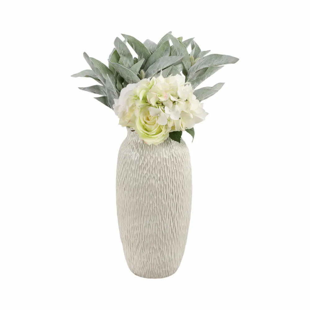 BENNETSIDE WHITE VASE 15 (IN)
