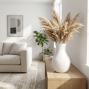 GAIGEWELL WHITE VASE 12 (IN) 2