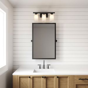 Dressler 22'' Wide 3-Light Vanity Light - Matte Black 8