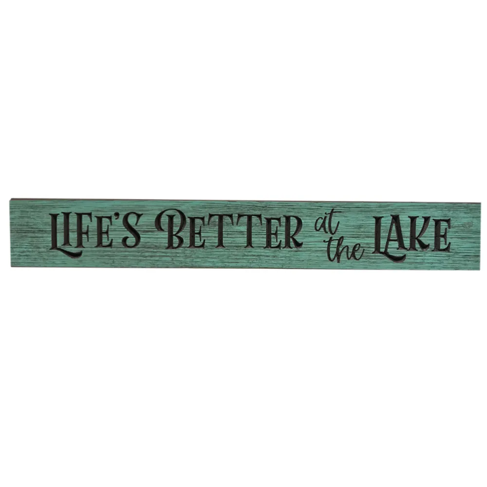 24" USA BETTER AT THE LAKE BARNWOOD SIGN