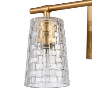 Lightweave 15'' Wide 2-Light Vanity Light - Satin Brass 4