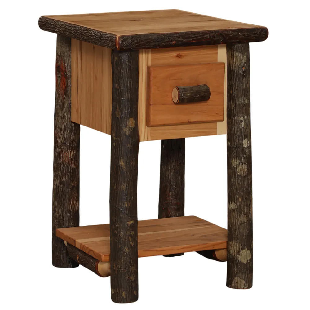 Hickory Mini One Drawer Nightstand - Cognac