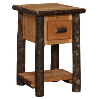 Hickory Mini One Drawer Nightstand - Slate