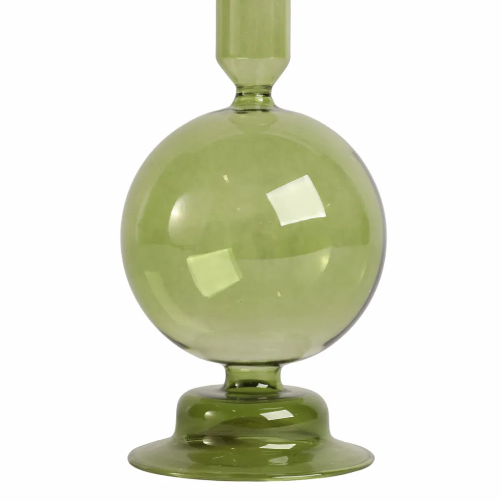 SKYLERCLIFF GREEN CANDLE HOLDER 7 (IN)