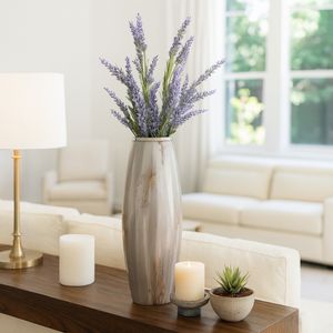 WOODSONCLIFF TAN GLASS VASE 24 (IN) 11