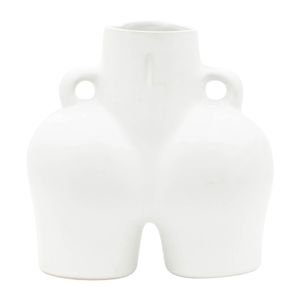 GLOVERSIDE WHITE VASE 8 (IN) 6