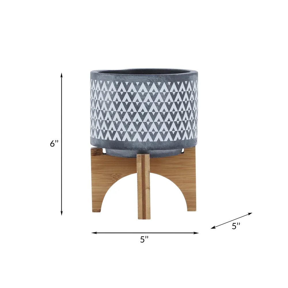 LYNNMILL GRAY PLANTER 6 (IN)